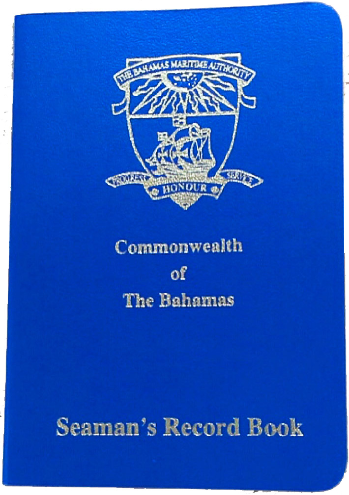 Commonwealth of The Bahamas Seaman's Record Book