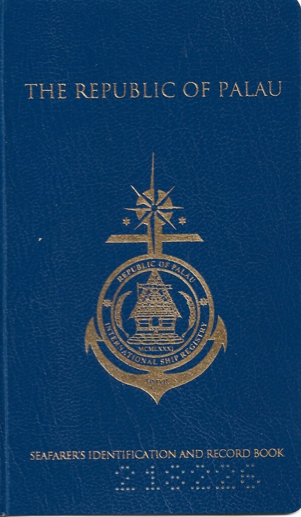 Republic of Palau Seaman Book